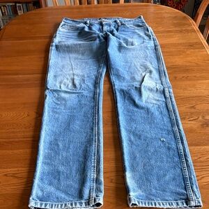 Classic Men's Blue Straight-Leg Jeans